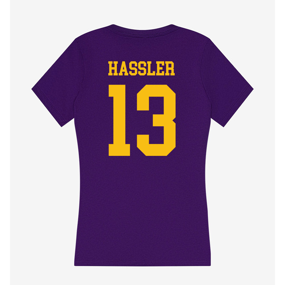 Minn. St. - NCAA Women's Ice Hockey : Kendall Hassler - Women's V-Neck T-Shirt-1