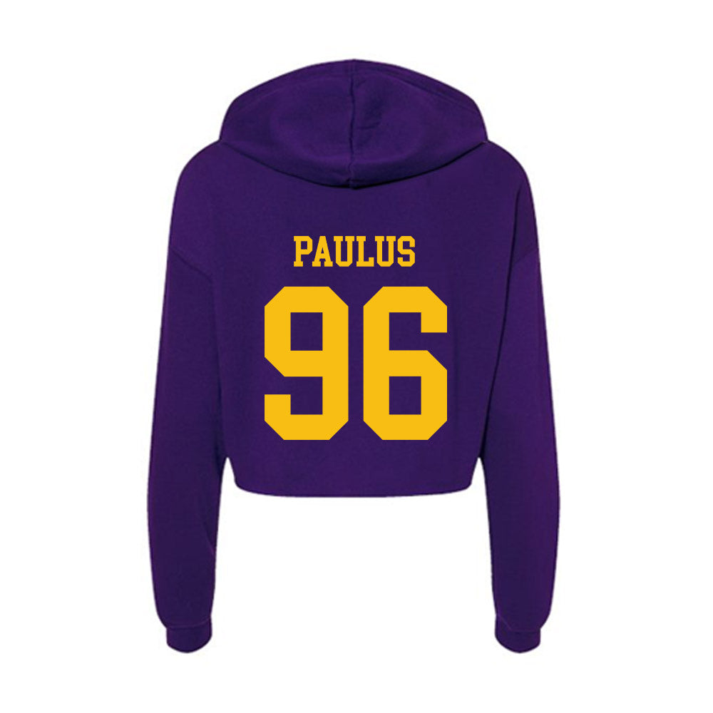 Minn. St. - NCAA Football : Caleb Paulus - Women's Crop Fleece Hoodie-1