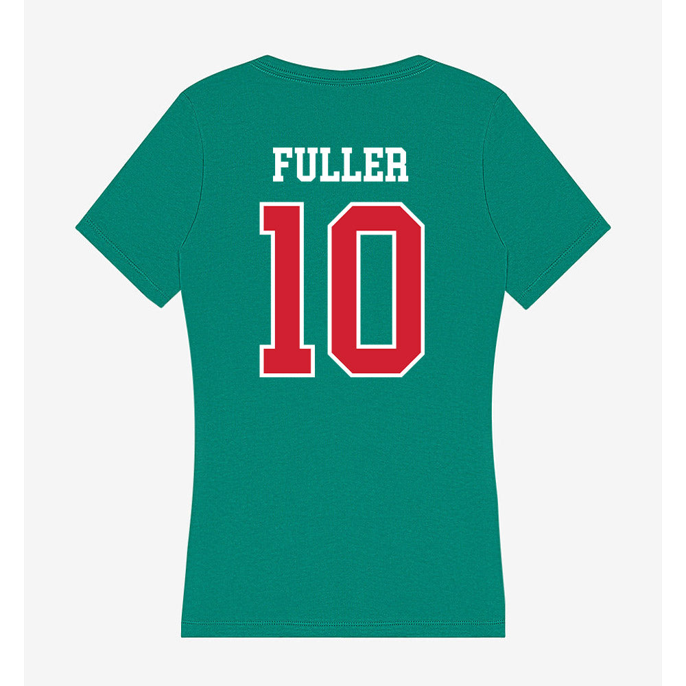MVSU - NCAA Softball : Taylor Fuller - Women's V-Neck T-Shirt-1