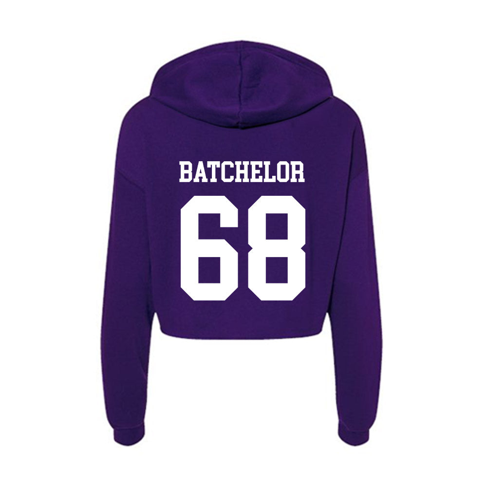 Sioux Falls - NCAA Football : Gavin Batchelor - Women's Crop Fleece Hoodie-1