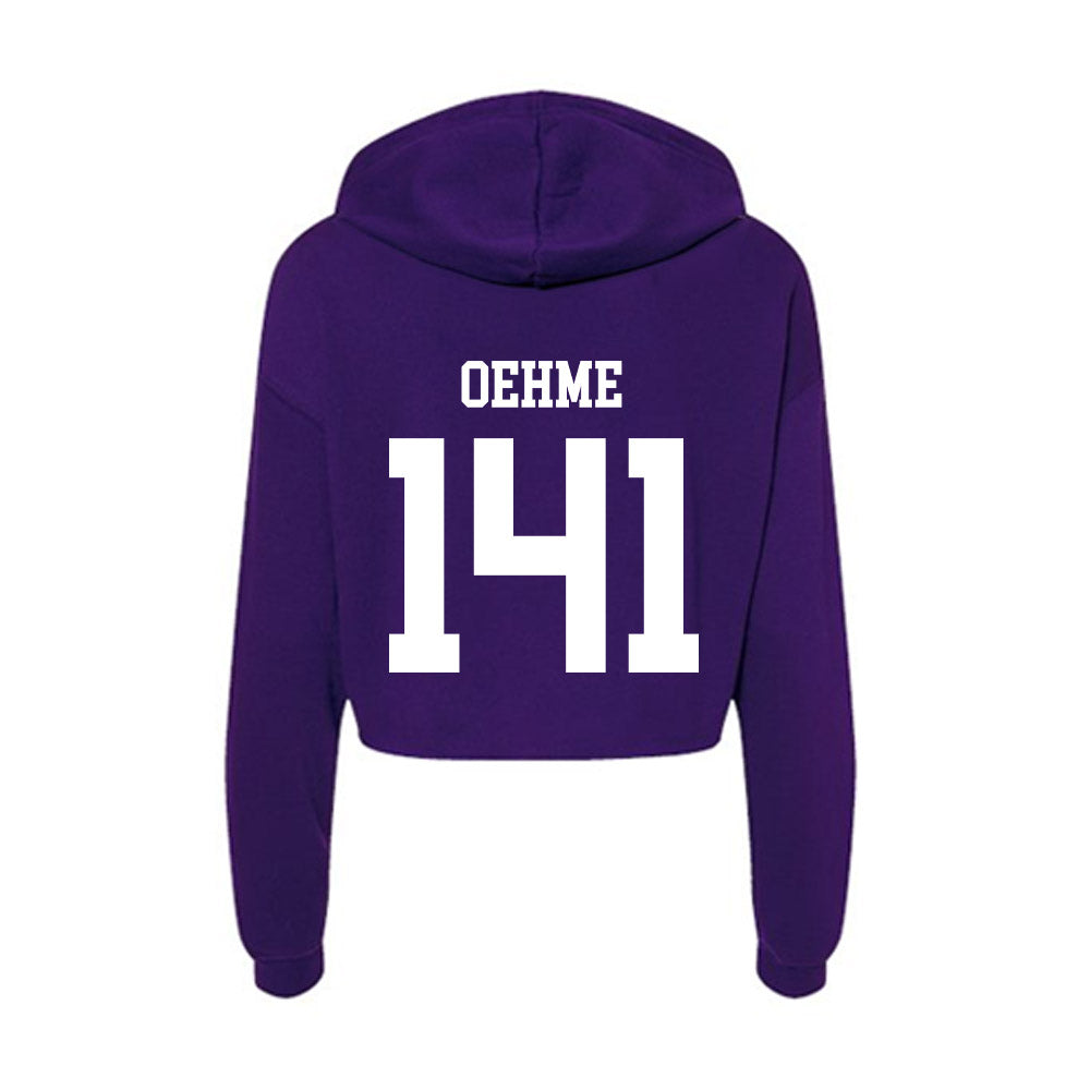 Sioux Falls - NCAA Wrestling : Jordon Oehme - Women's Crop Fleece Hoodie-1