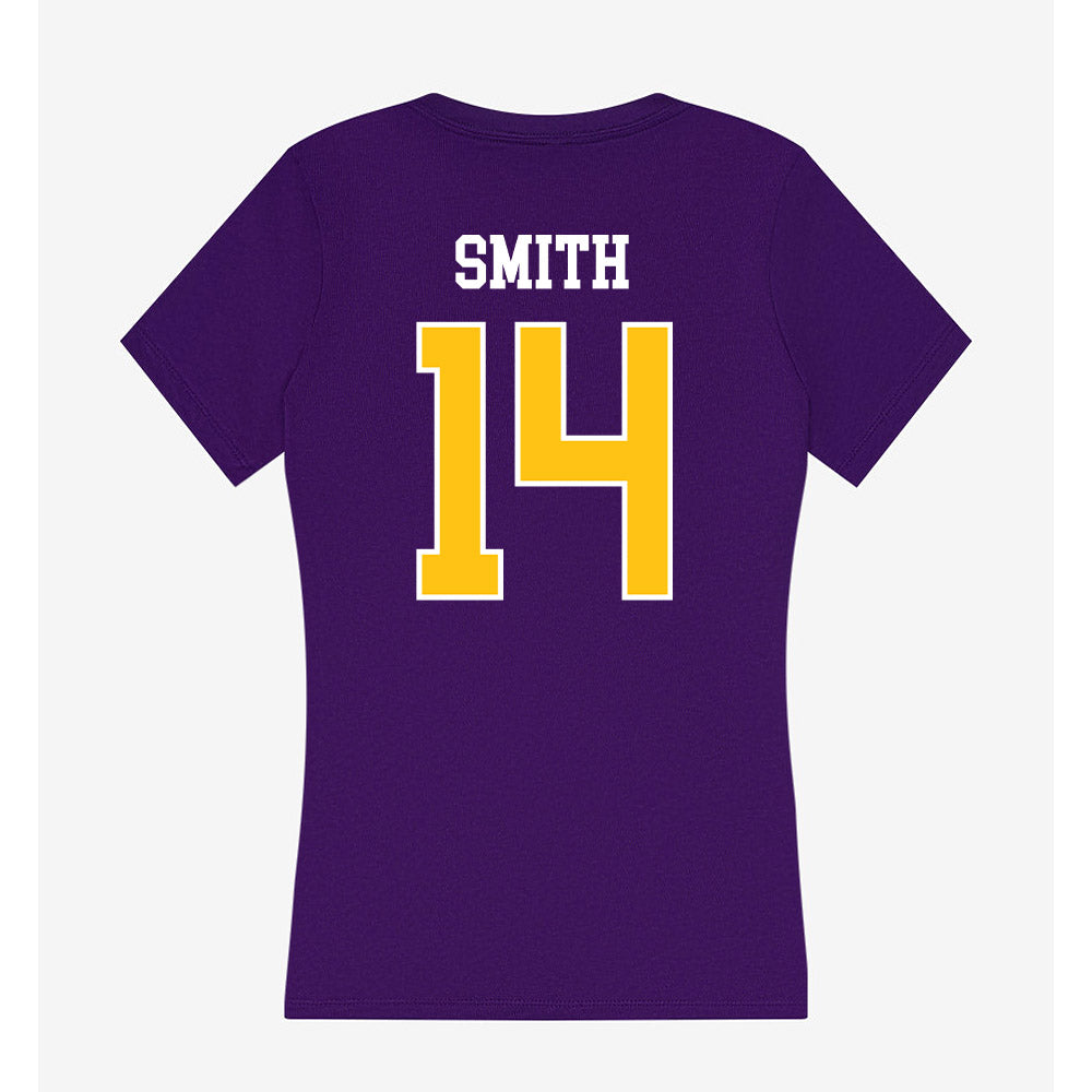 East Carolina - NCAA Women's Basketball : Bobbi Smith - Women's V-Neck T-Shirt-1