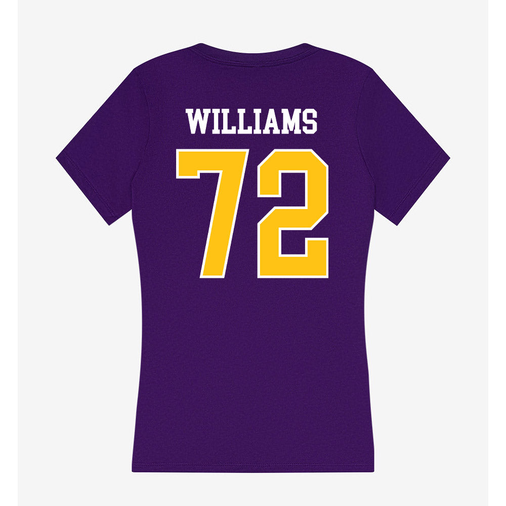 East Carolina - NCAA Football : Jeremiah Williams - Women's V-Neck T-Shirt-1