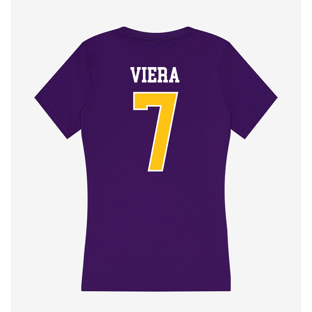East Carolina - NCAA Women's Soccer : Juliana Viera - Women's V-Neck T-Shirt-1