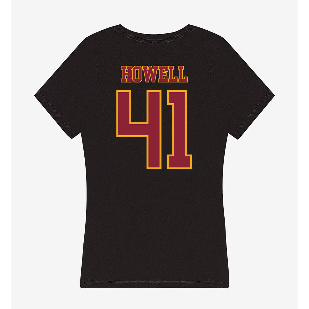 ULM - NCAA Football : Dylan Howell - Women's V-Neck T-Shirt-1