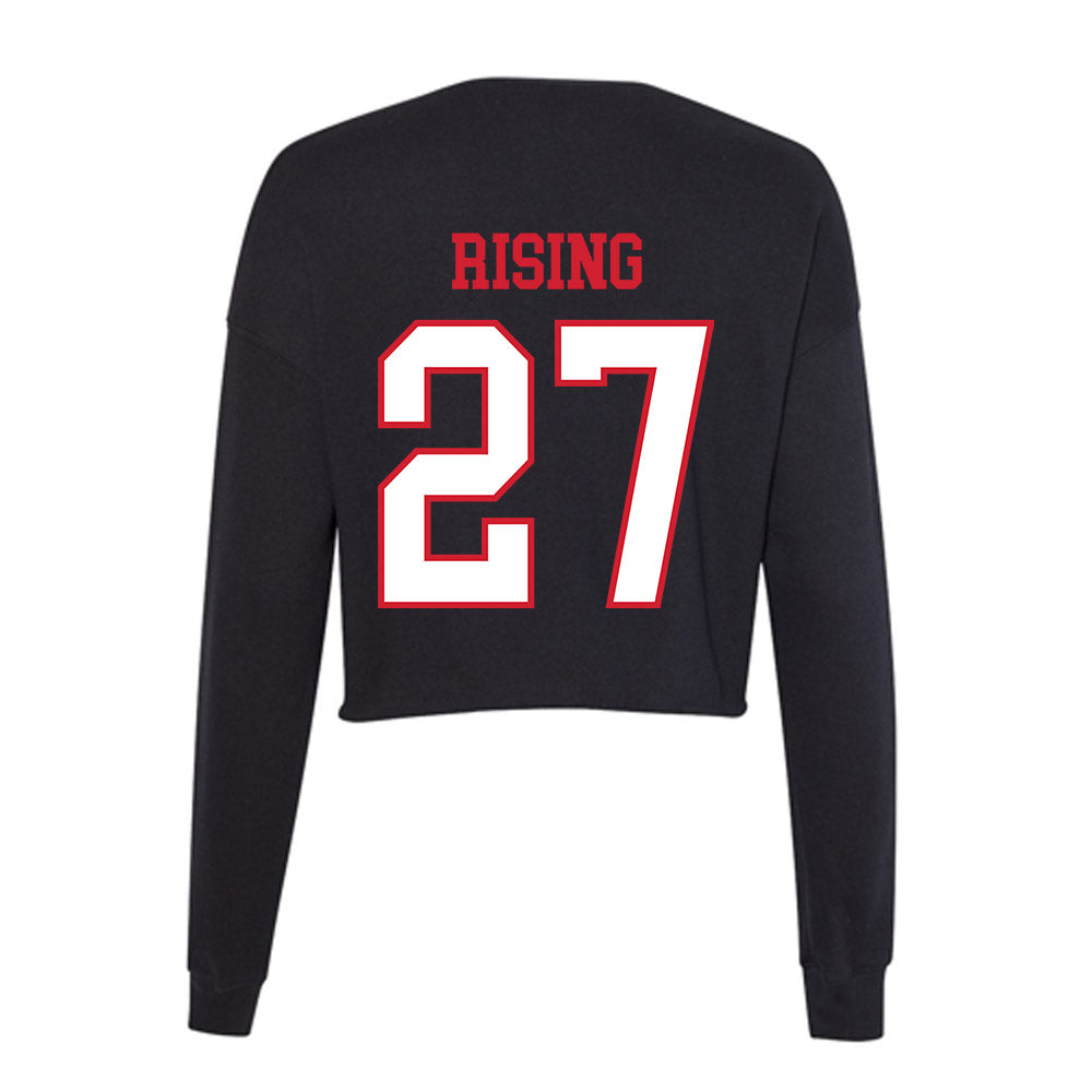 Northeastern - NCAA Baseball : Luc Rising - Women's Cropped Crew Fleece-1