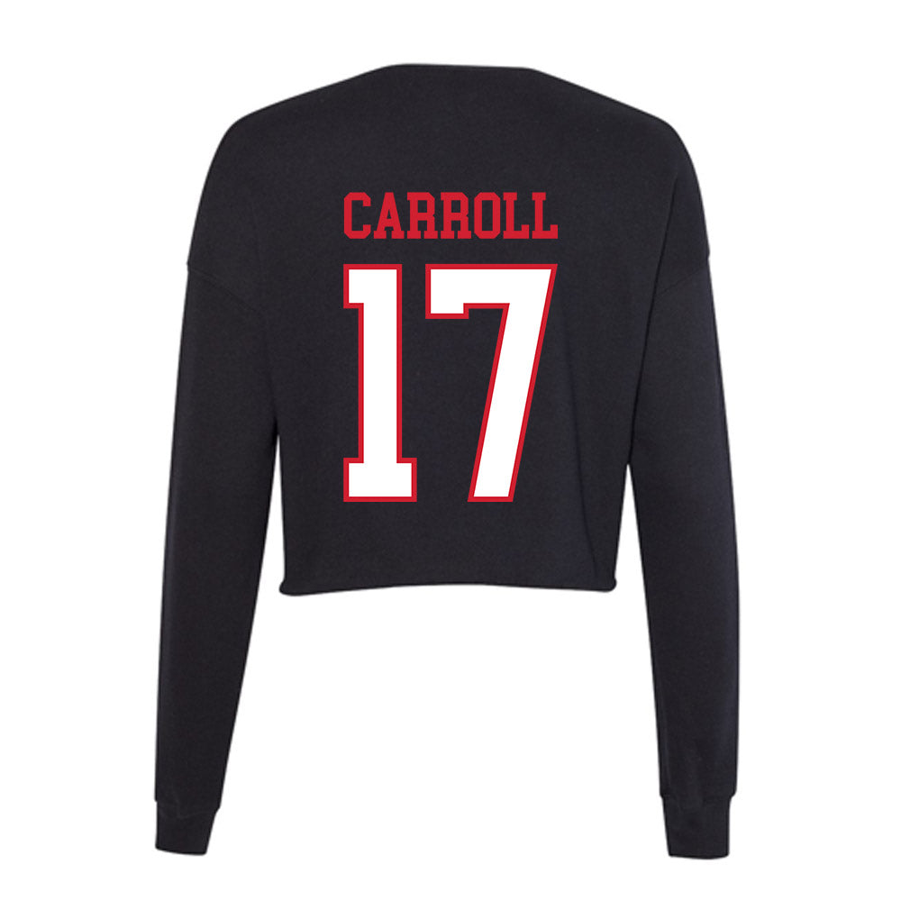 Northeastern - NCAA Men's Soccer : Asiah Carroll - Women's Cropped Crew Fleece-1