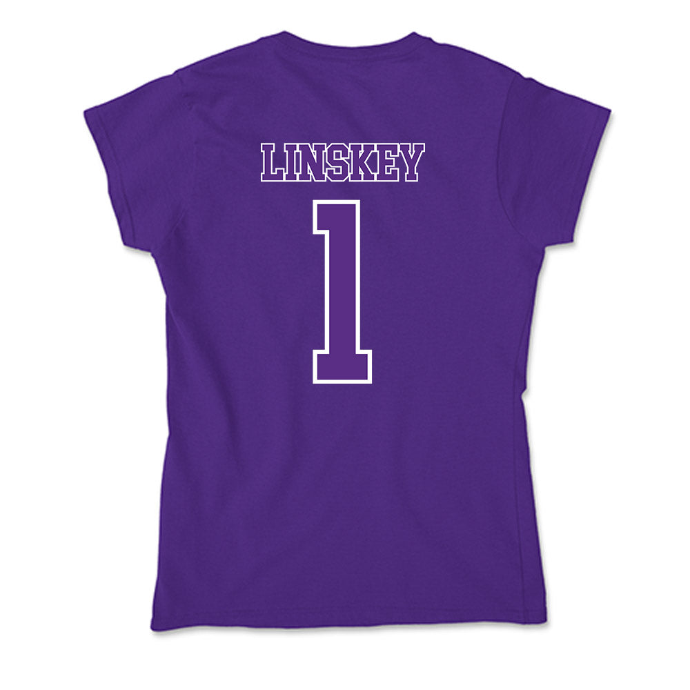 Central Arkansas - NCAA Beach Volleyball : Anna Linskey - Soft Style Women’s T-Shirt-1