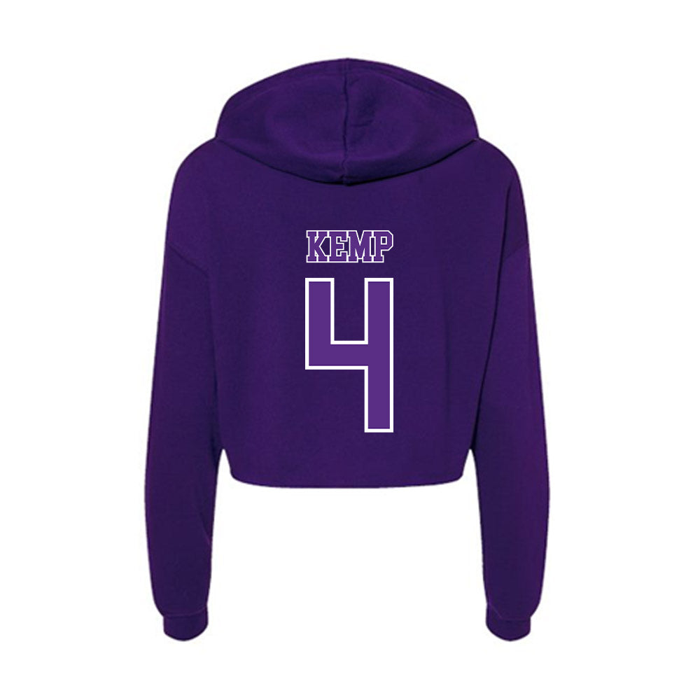 Central Arkansas - NCAA Women's Basketball : Cheyanne Kemp - Women's Crop Fleece Hoodie-1