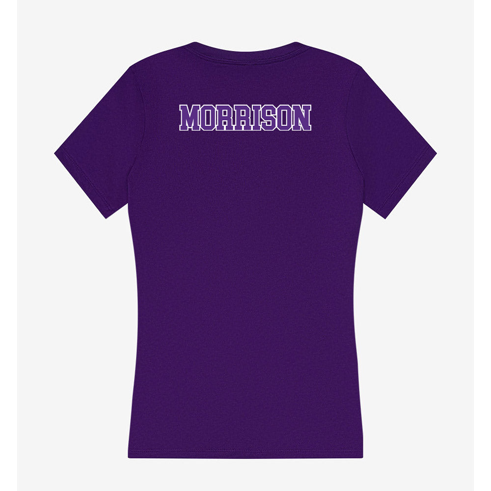 Central Arkansas - NCAA Women's Track & Field : Emily Morrison - Women's V-Neck T-Shirt-1
