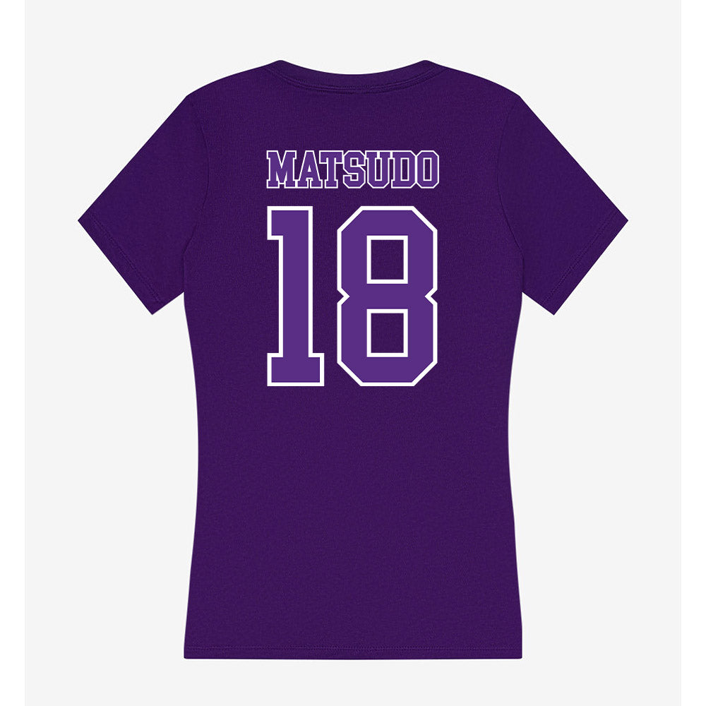 Central Arkansas - NCAA Men's Soccer : Kaisei Matsudo - Women's V-Neck T-Shirt-1
