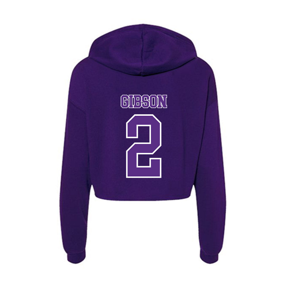 Central Arkansas - NCAA Women's Basketball : Julianna Gibson - Women's Crop Fleece Hoodie-1