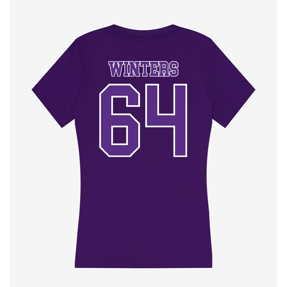 Central Arkansas - NCAA Football : Vinny Winters - Women's V-Neck T-Shirt-1