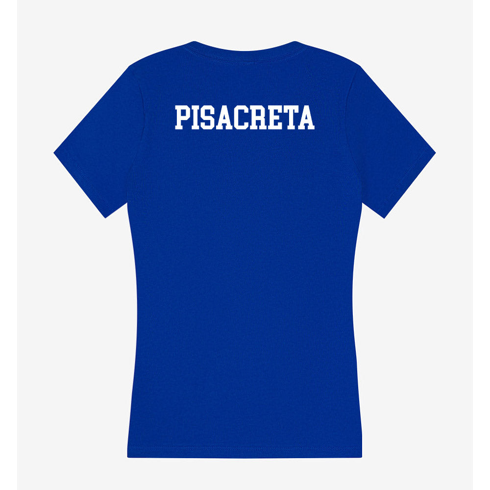 CCSU - NCAA Men's Track & Field : Angelo Pisacreta - Women's V-Neck T-Shirt-1