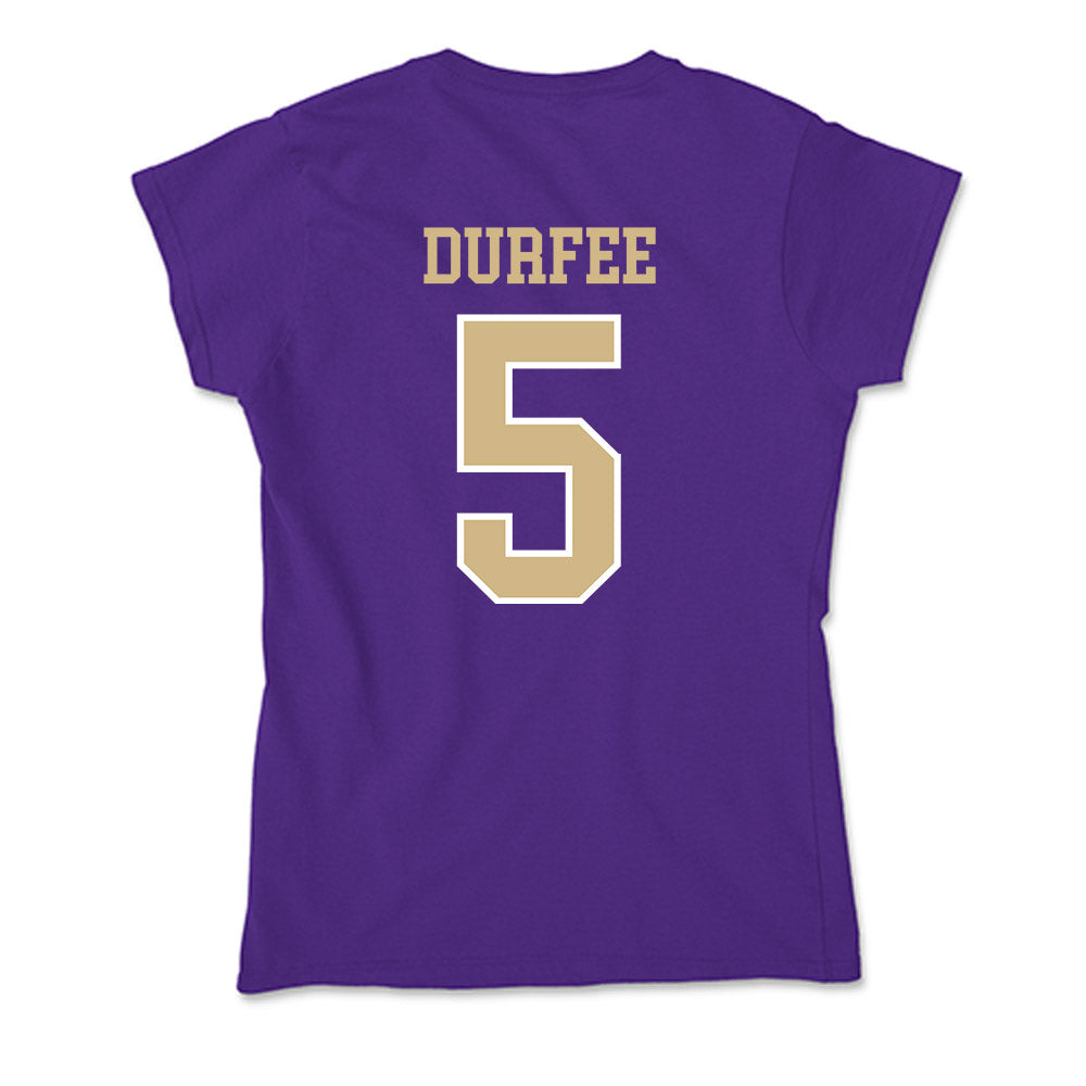 Washington - NCAA Football : Zach Durfee - Soft Style Women’s T-Shirt-1