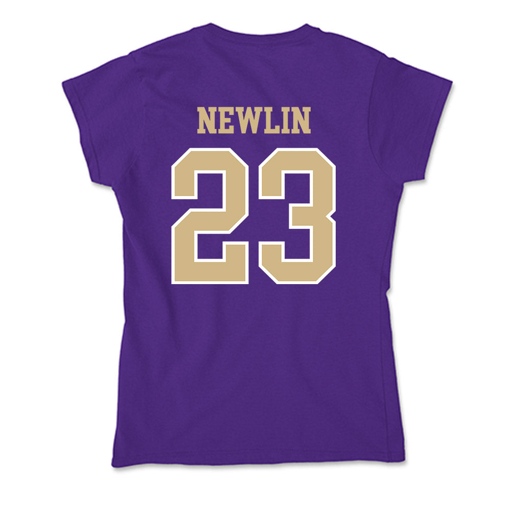 Washington - NCAA Women's Soccer : Lucy Newlin - Soft Style Women’s T-Shirt-1