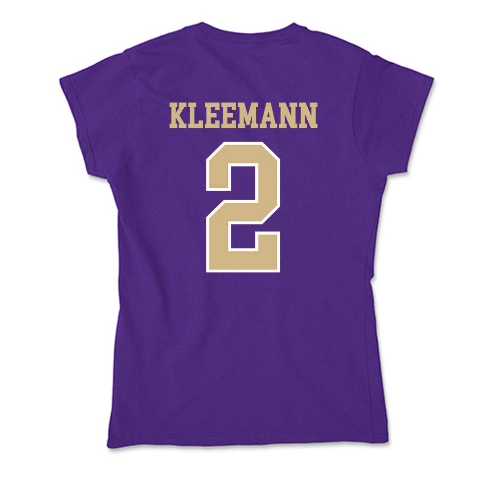 Washington - NCAA Men's Soccer : Philip Kleemann - Soft Style Women’s T-Shirt-1