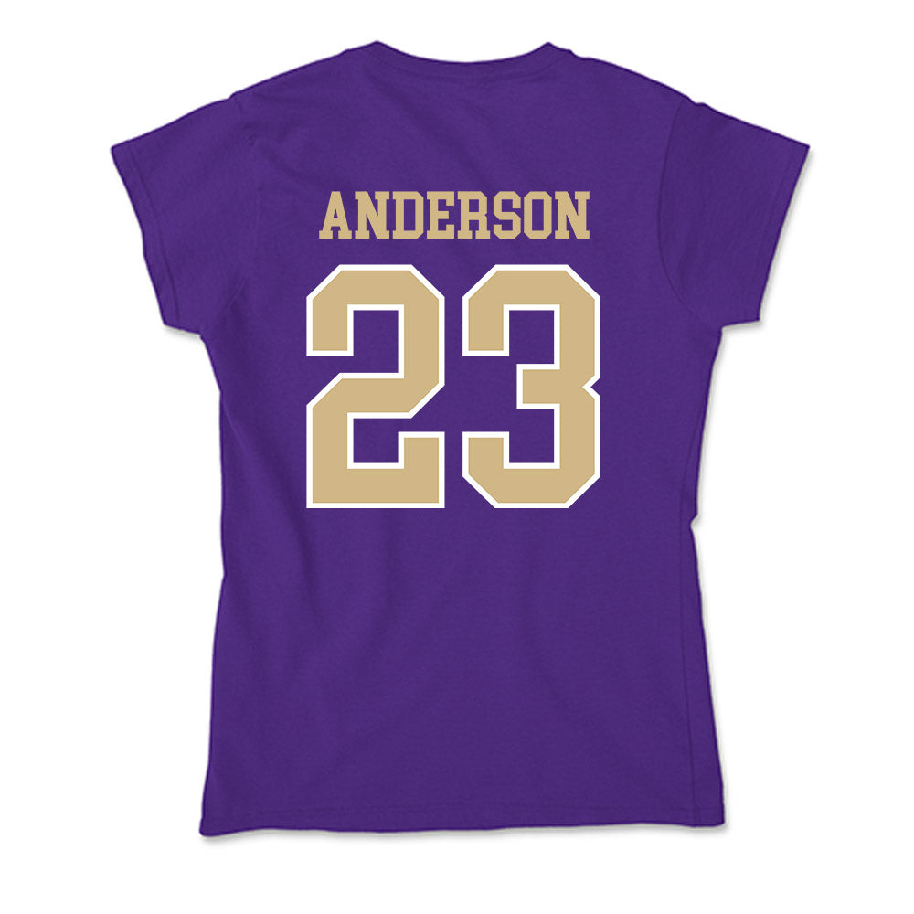 Washington - NCAA Women's Basketball : Olivia Anderson - Soft Style Women’s T-Shirt-1