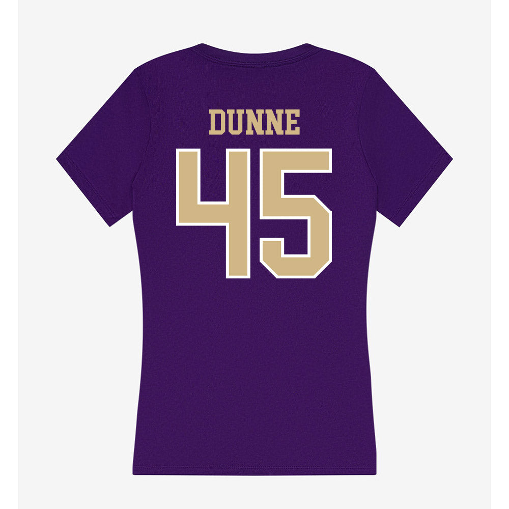 Washington - NCAA Football : Luke Dunne - Women's V-Neck T-Shirt-1