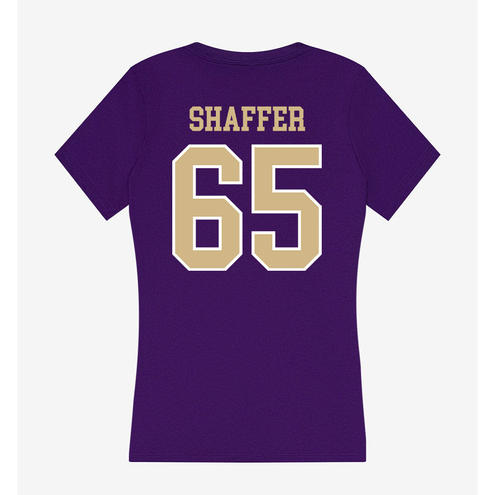 Washington - NCAA Football : Jack Shaffer - Women's V-Neck T-Shirt-1