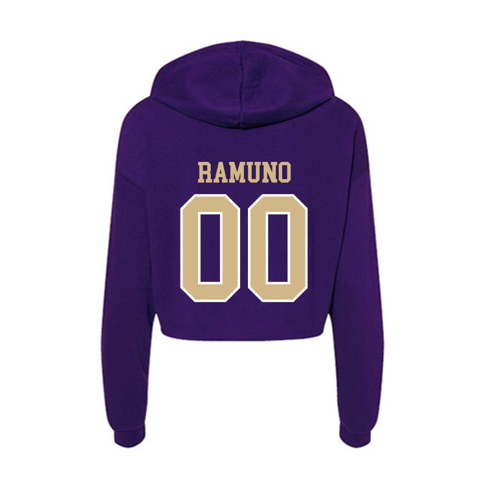 Washington - NCAA Softball : Sophia Ramuno - Women's Crop Fleece Hoodie-1