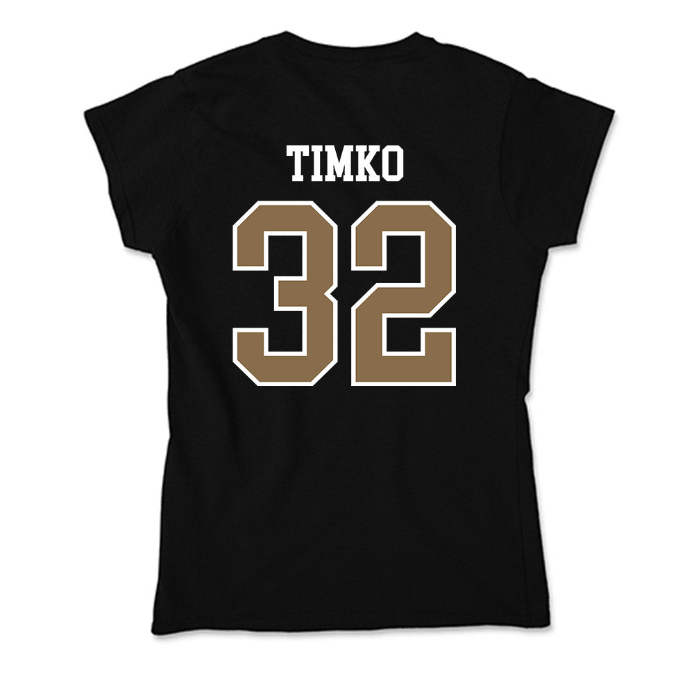 Wofford - NCAA Football : Troy Timko - Soft Style Women’s T-Shirt-1