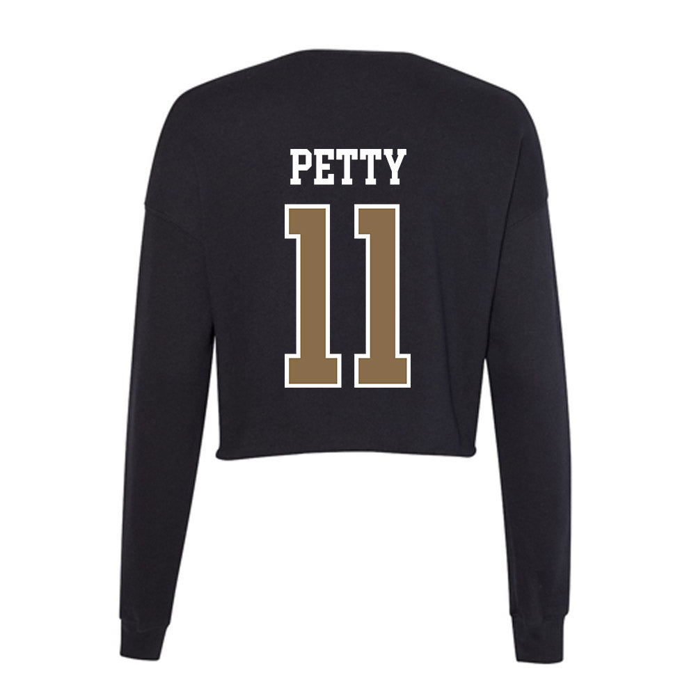 Wofford - NCAA Softball : Kalli Petty - Women's Cropped Crew Fleece-1