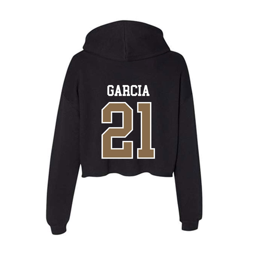 Wofford - NCAA Football : Adonis Garcia - Women's Crop Fleece Hoodie-1