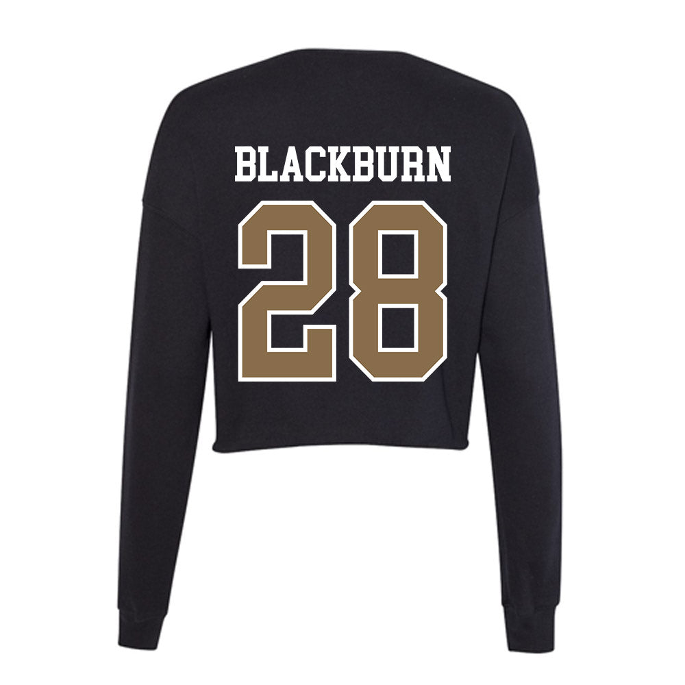 Wofford - NCAA Football : Whit Blackburn - Women's Cropped Crew Fleece-1