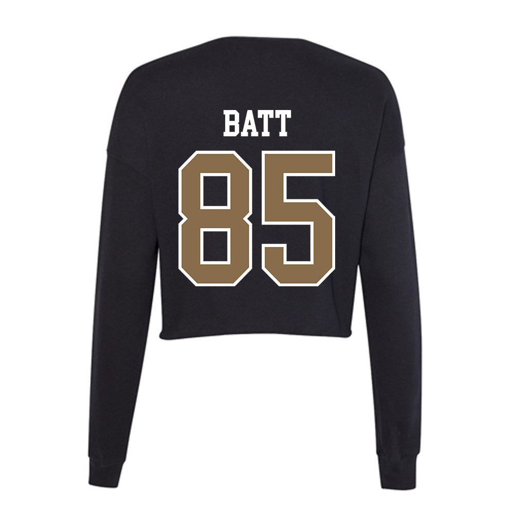 Wofford - NCAA Football : Gavin Batt - Women's Cropped Crew Fleece-1