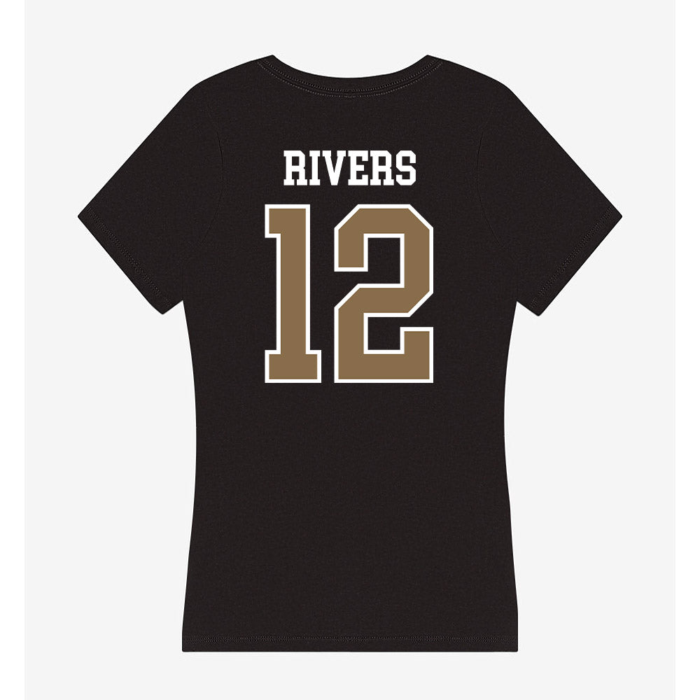 Wofford - NCAA Baseball : Davis Rivers - Women's V-Neck T-Shirt-1