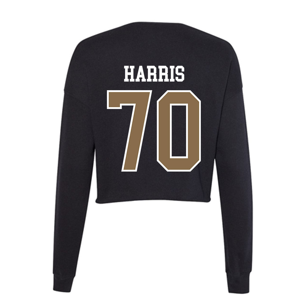 Wofford - NCAA Football : Landon Harris - Women's Cropped Crew Fleece-1