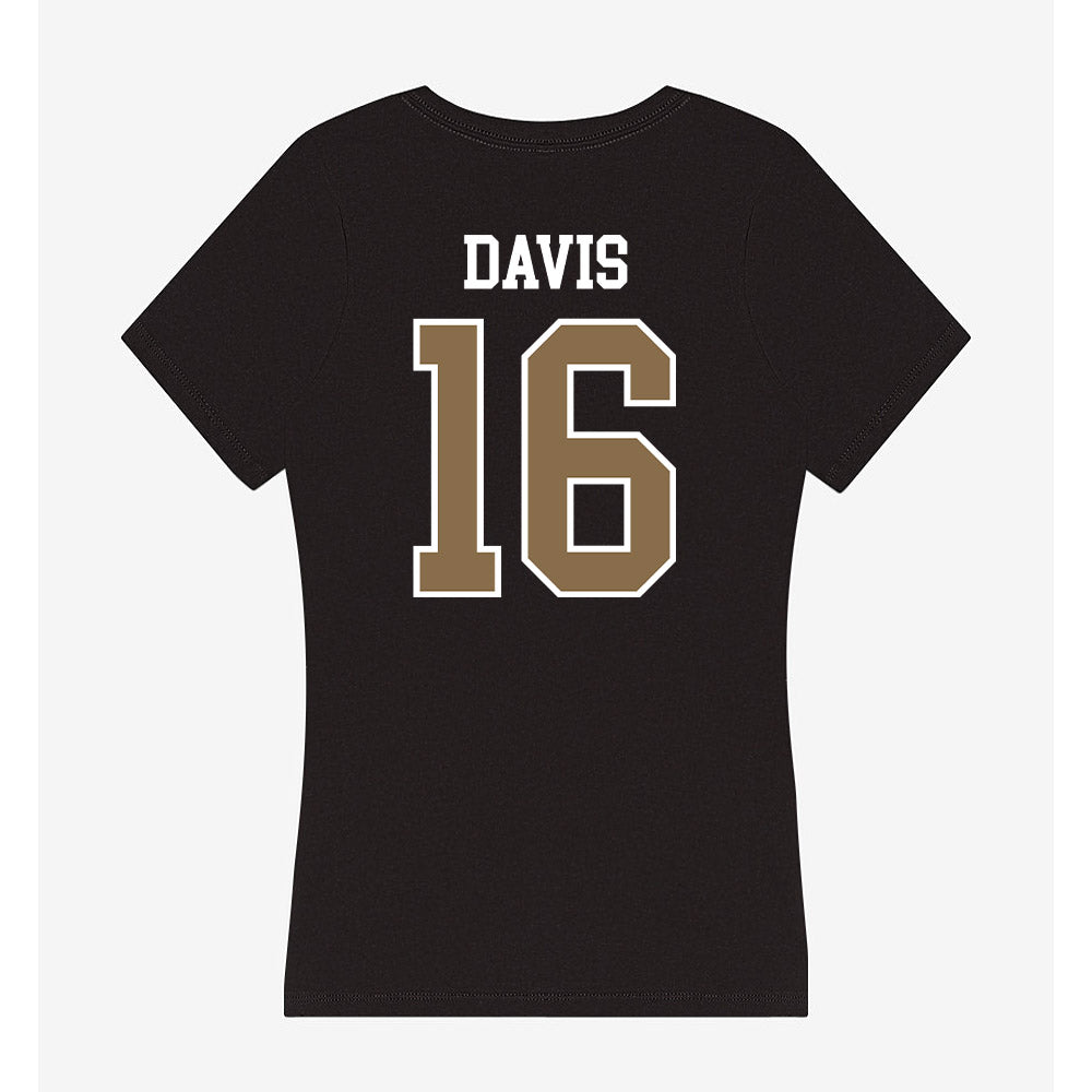 Wofford - NCAA Baseball : Champ Davis - Women's V-Neck T-Shirt-1