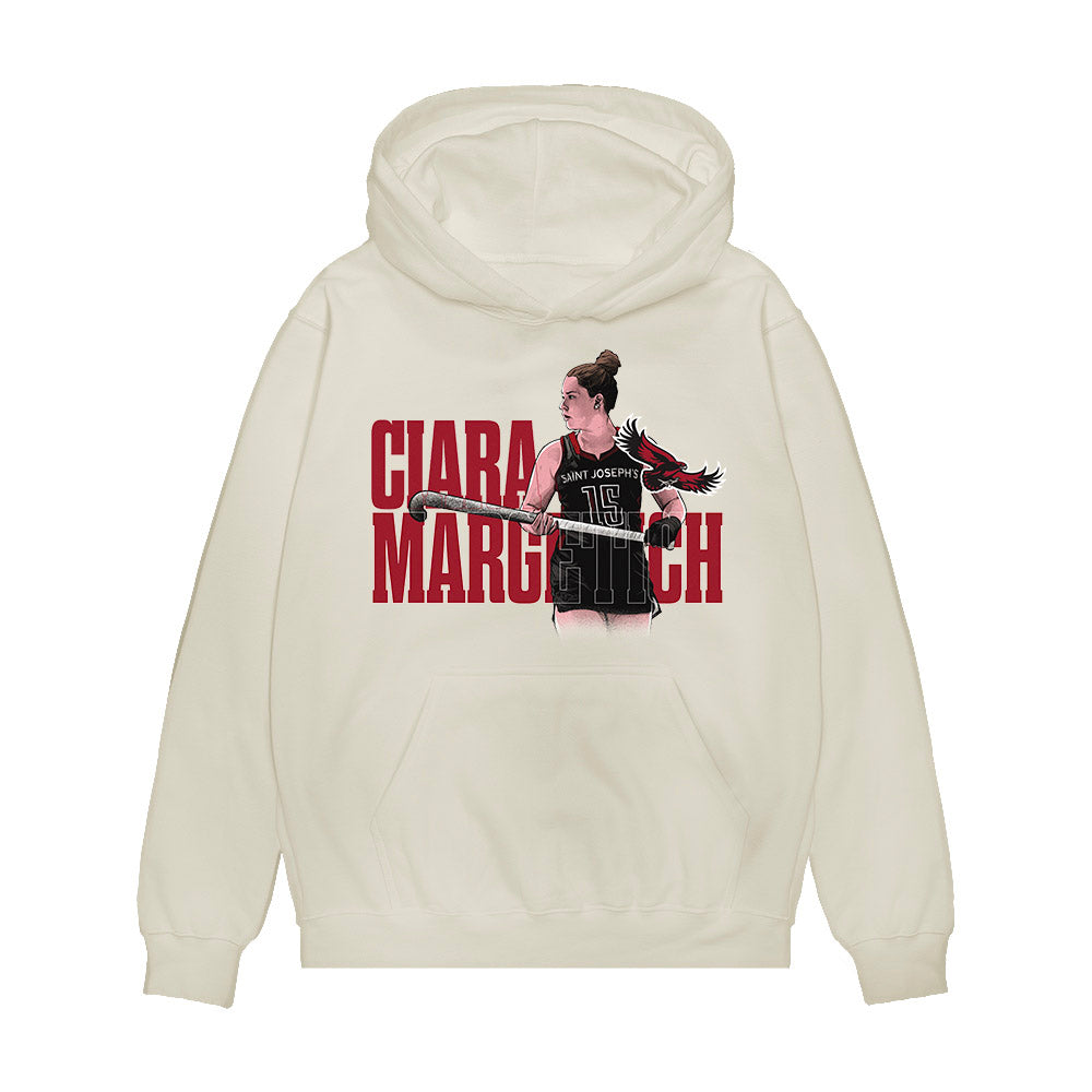St. Joe's - NCAA Women's Field Hockey : Ciara Margetich - Collage Premium Hooded Sweatshirt-0