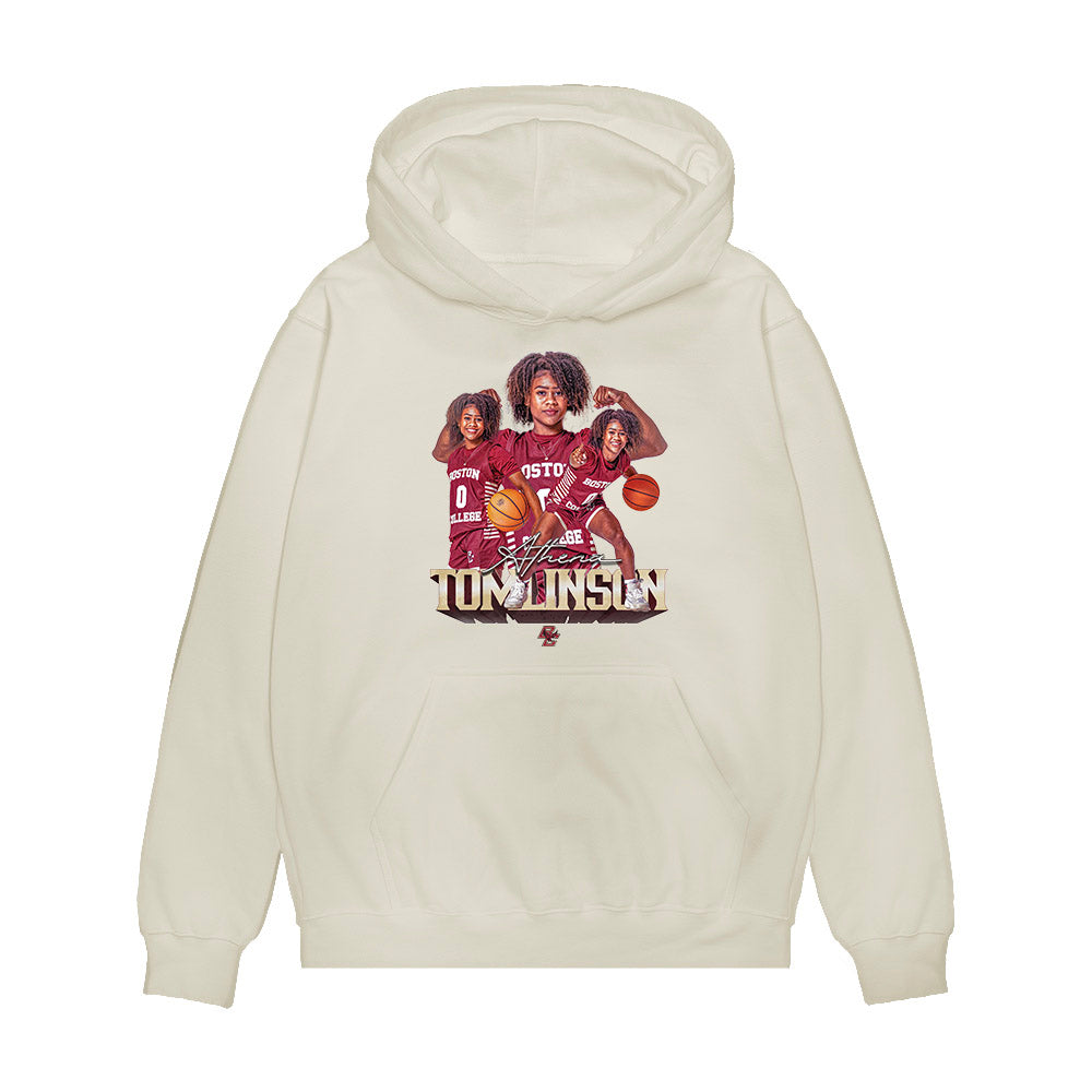 Boston College - NCAA Women's Basketball : Athena Tomlinson - Premium Hooded Sweatshirt-0