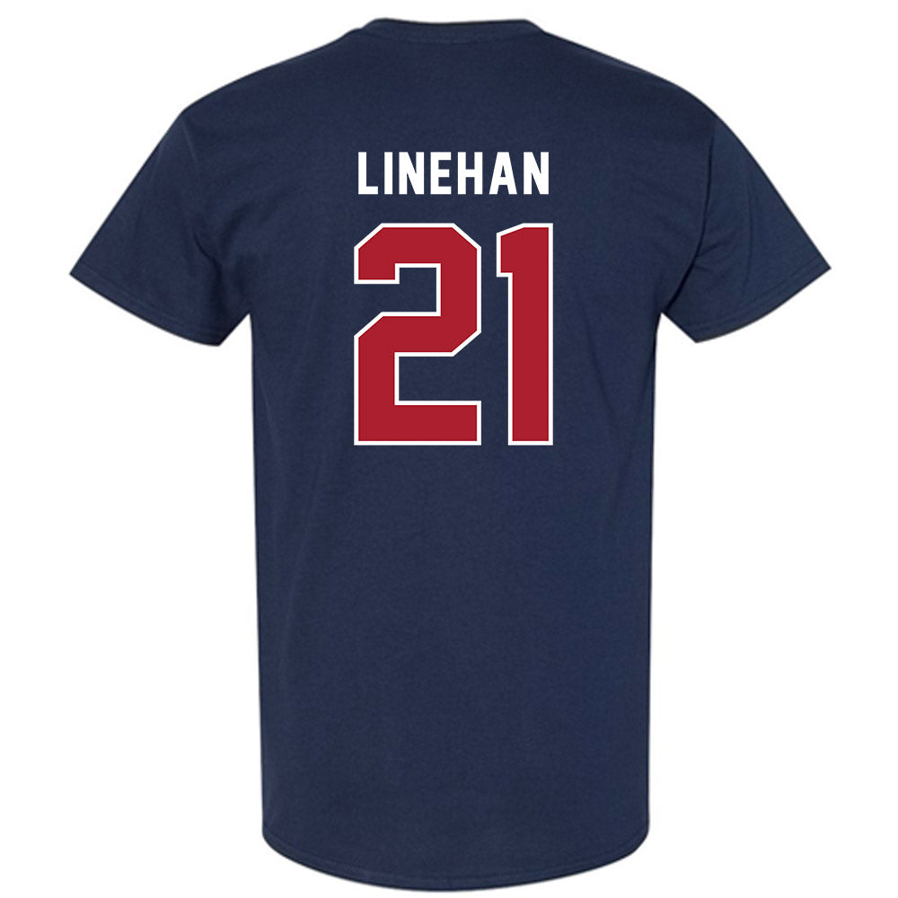 American - NCAA Women's Lacrosse : Kellie Linehan - T-Shirt-1