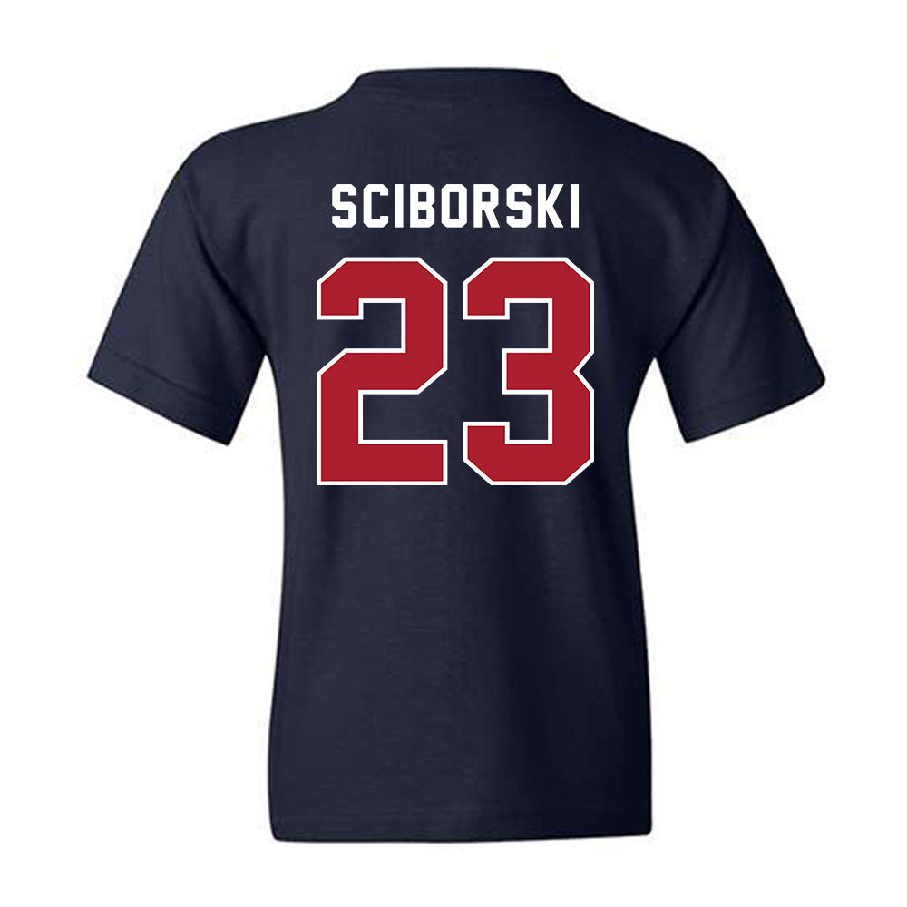 American - NCAA Women's Volleyball : Carly Sciborski - Youth T-Shirt-1