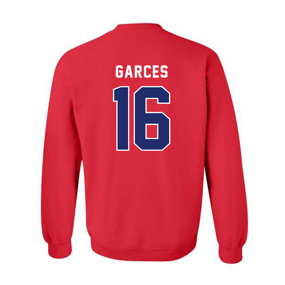 American - NCAA Men's Soccer : Sebastian Garces - Classic Shersey Crewneck Sweatshirt-1