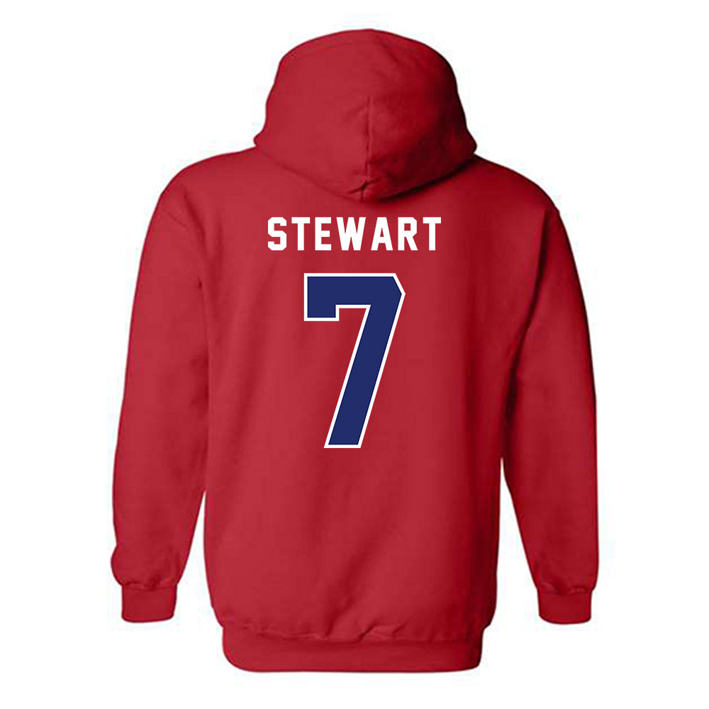 American - NCAA Women's Volleyball : Maddy Stewart - Classic Shersey Hooded Sweatshirt-1