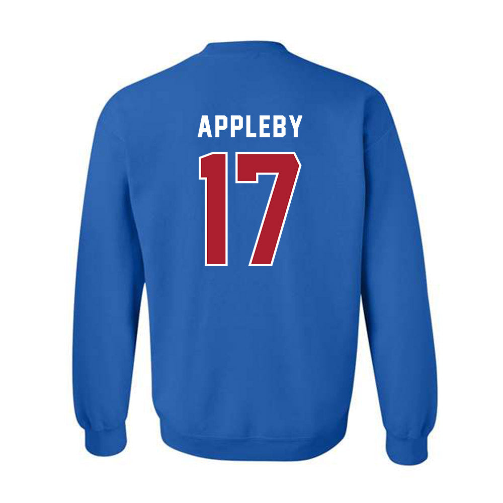 American - NCAA Women's Lacrosse : Lauren Appleby - Crewneck Sweatshirt-1