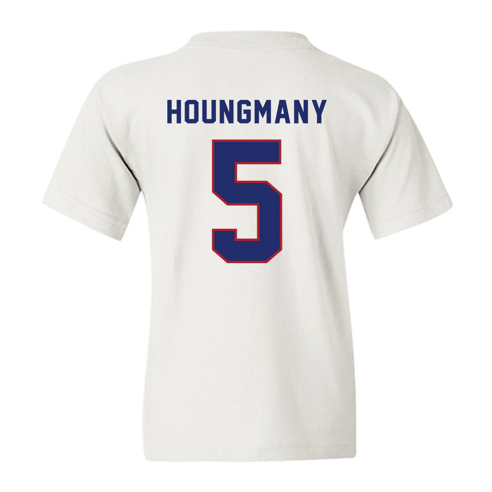 American - NCAA Women's Soccer : Lily Houngmany - Youth T-Shirt-1