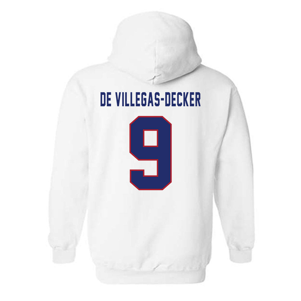 American - NCAA Women's Soccer : Mia De Villegas-Decker - Hooded Sweatshirt-1
