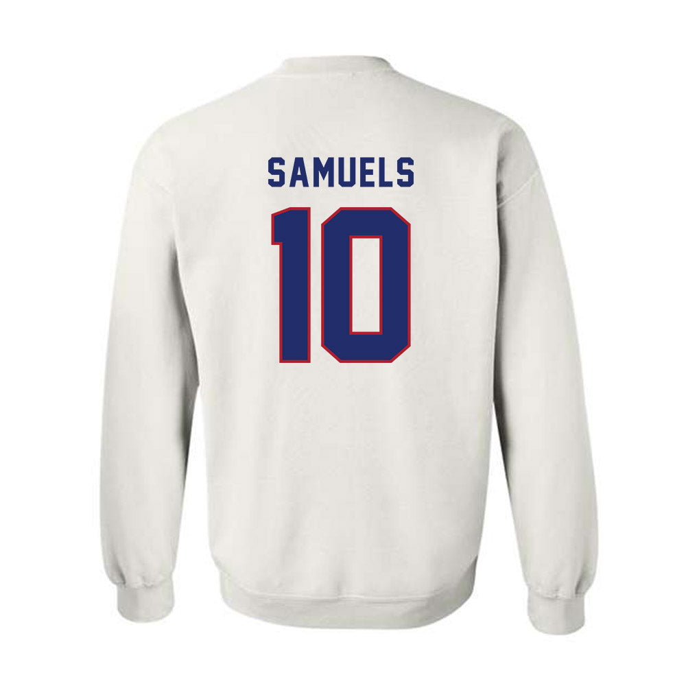 American - NCAA Men's Basketball : Adrian Samuels - Crewneck Sweatshirt-1
