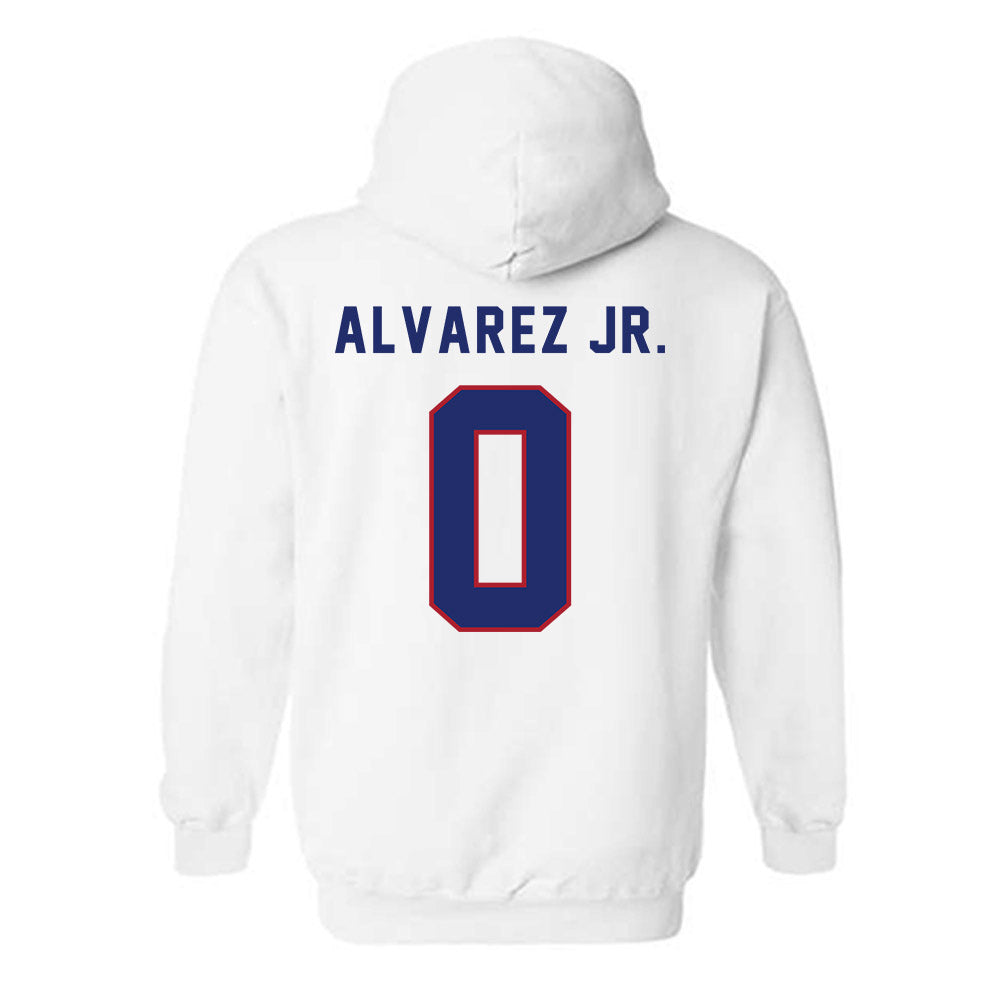 American - NCAA Men's Soccer : Juan Carlos Alvarez Jr. - Hooded Sweatshirt-1