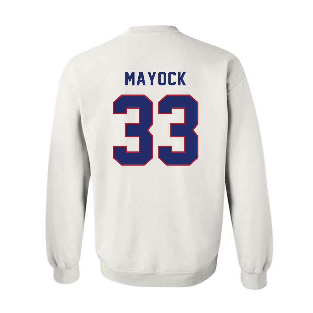American - NCAA Men's Basketball : Matt Mayock - Crewneck Sweatshirt-1