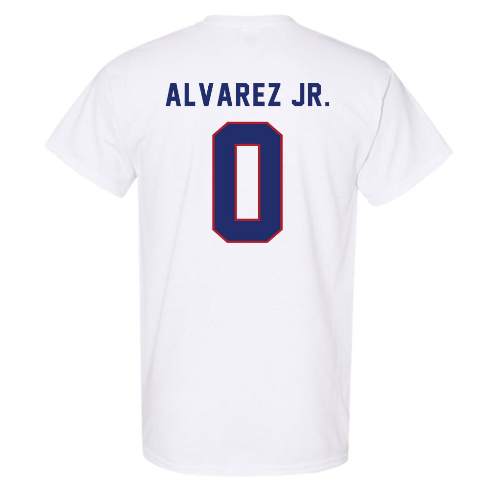 American - NCAA Men's Soccer : Juan Carlos Alvarez Jr. - T-Shirt-1
