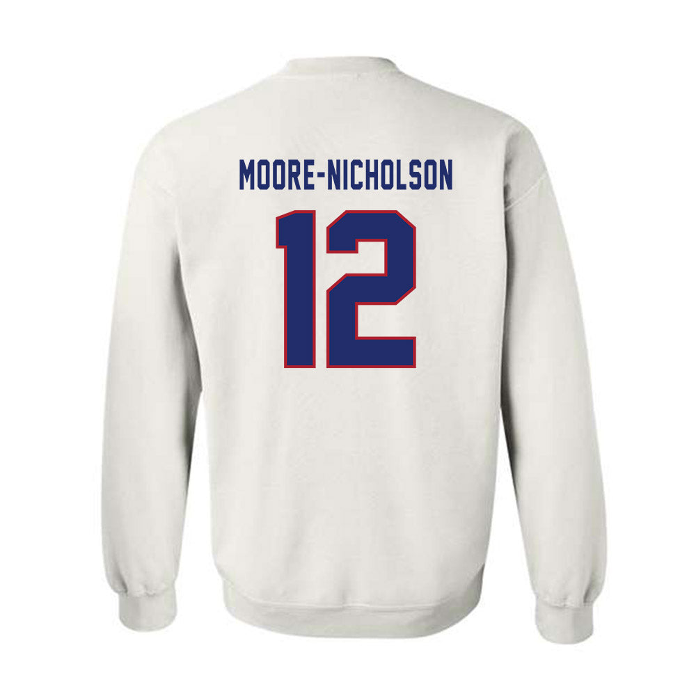 American - NCAA Women's Basketball : Madisyn Moore-Nicholson - Crewneck Sweatshirt-1