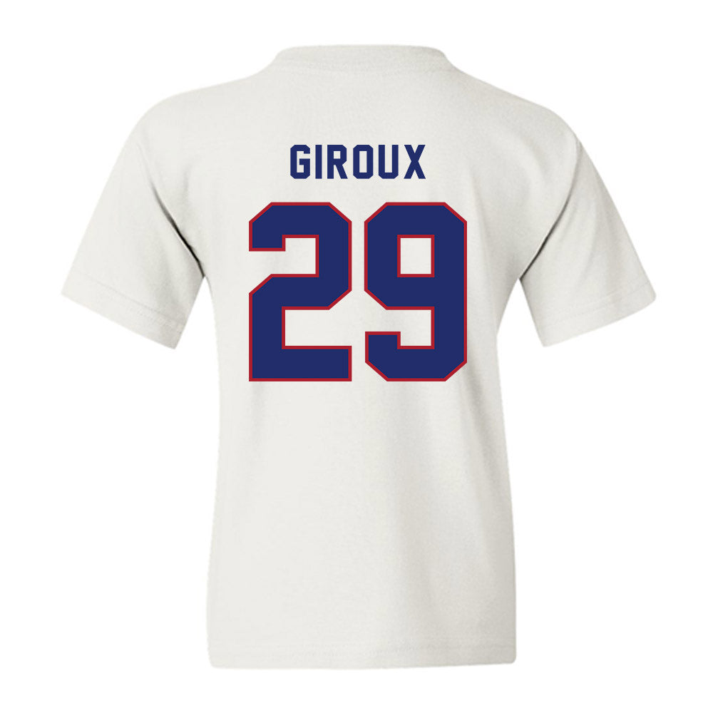 American - NCAA Women's Soccer : Alyssa Giroux - Youth T-Shirt-1