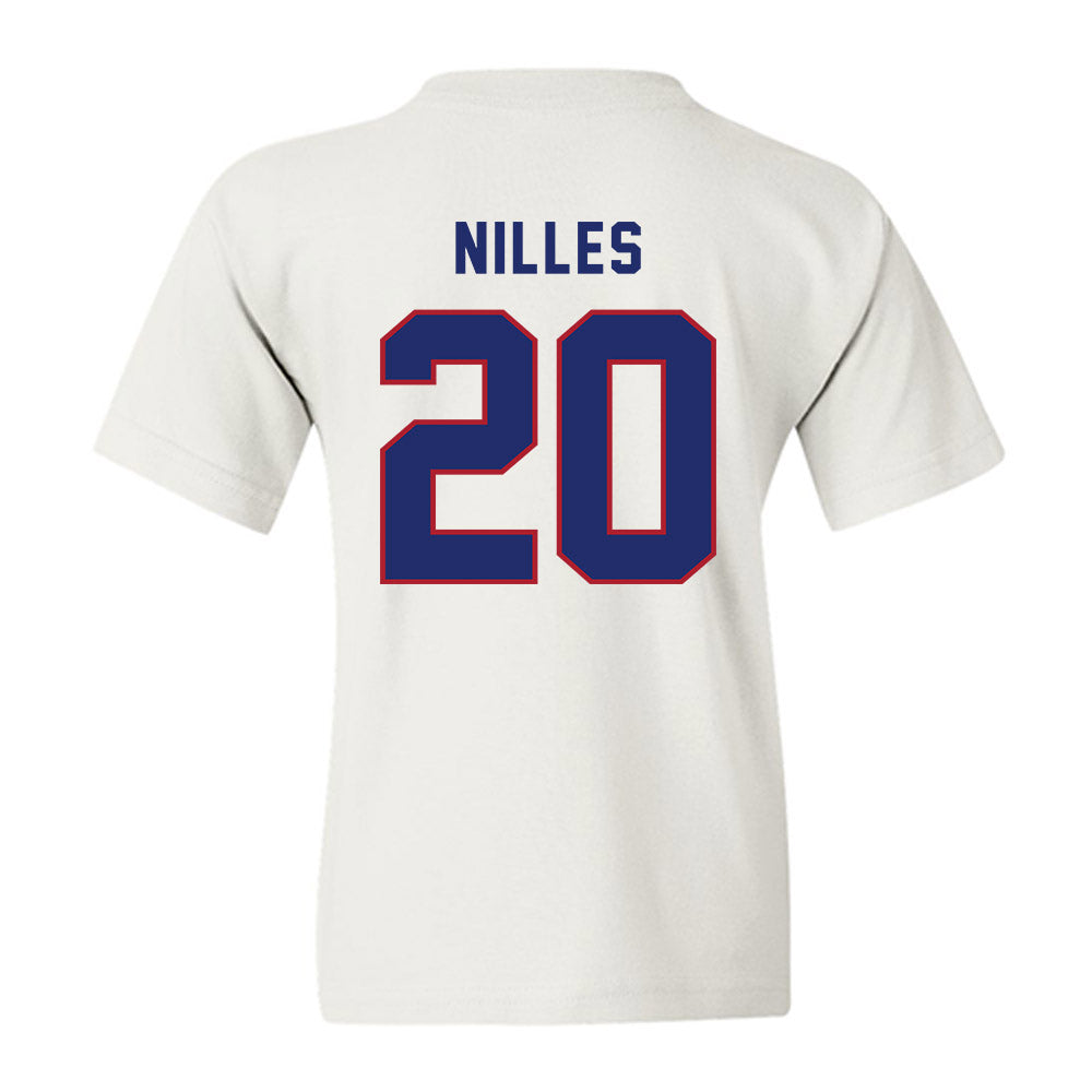 American - NCAA Women's Lacrosse : Alyssa Nilles - Youth T-Shirt-1