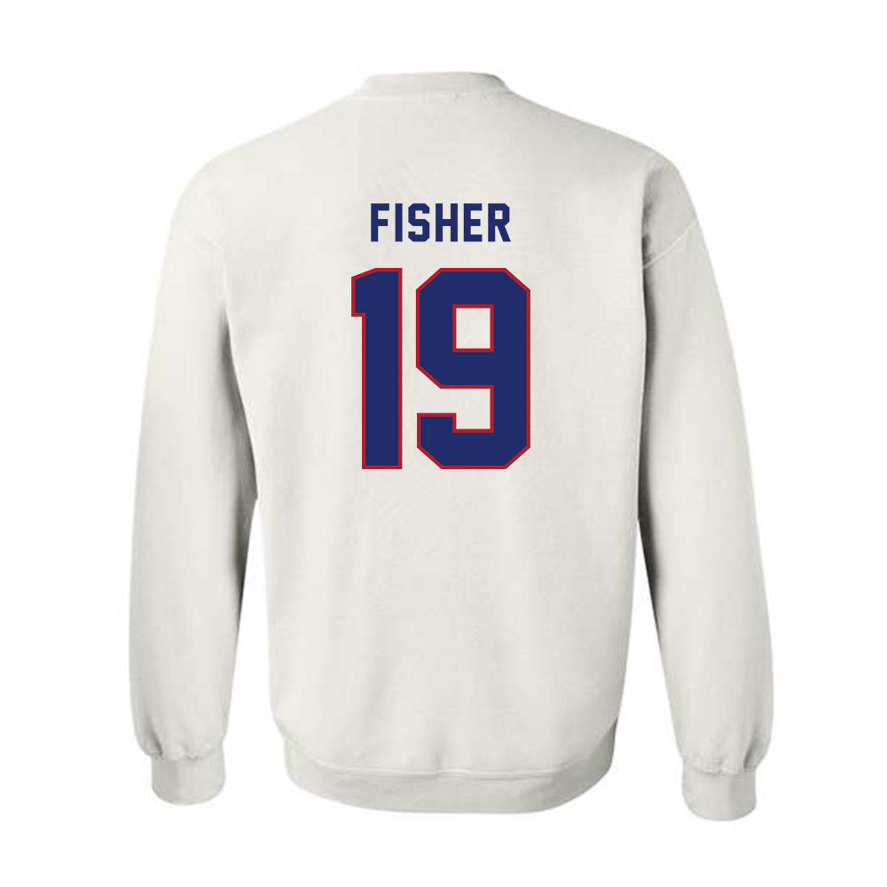 American - NCAA Women's Soccer : Eliza Fisher - Crewneck Sweatshirt-1